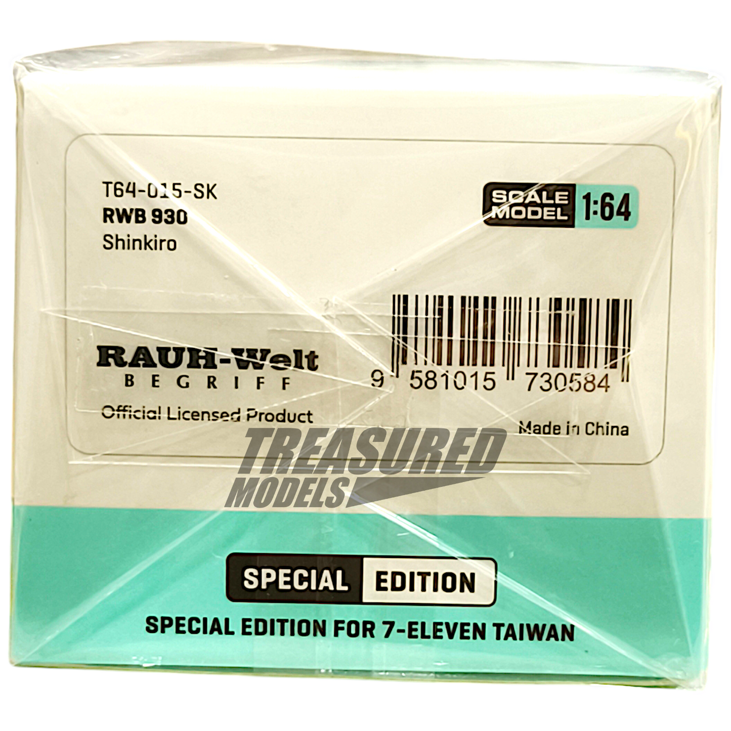 Tarmac Works Porsche RWB 930 Shinkiro Taiwan 7-Eleven Special Edition T64-015-SK 1/64 Diecast