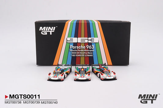 Mini GT Porsche 963 Porsche Penske Motorsport 2023 24 Hrs of Le Mans Limited Edition 3000 Sets MGTS0011 1/64 Diecast