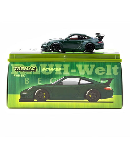 Tarmac Works Porsche 991 RWB Tsubasa Green IDE 2025 1/64 Diecast
