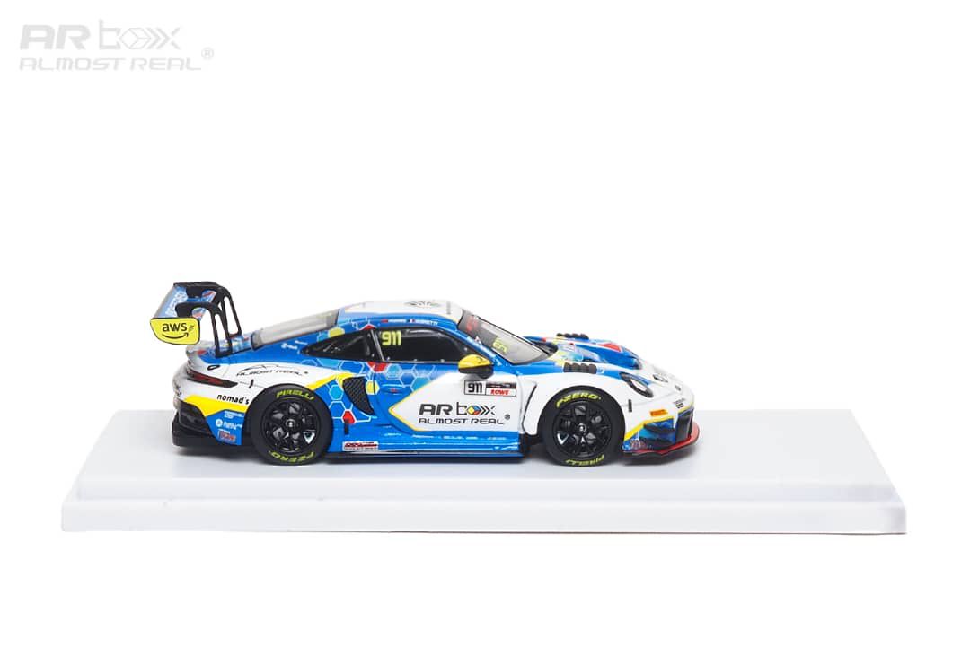 [Pre-Order] Almost Real AR Box Porsche 992 GT3 R 2026 GT World Challenge Asia #911 Sepang Blue White Livery 1/64 Diecast
