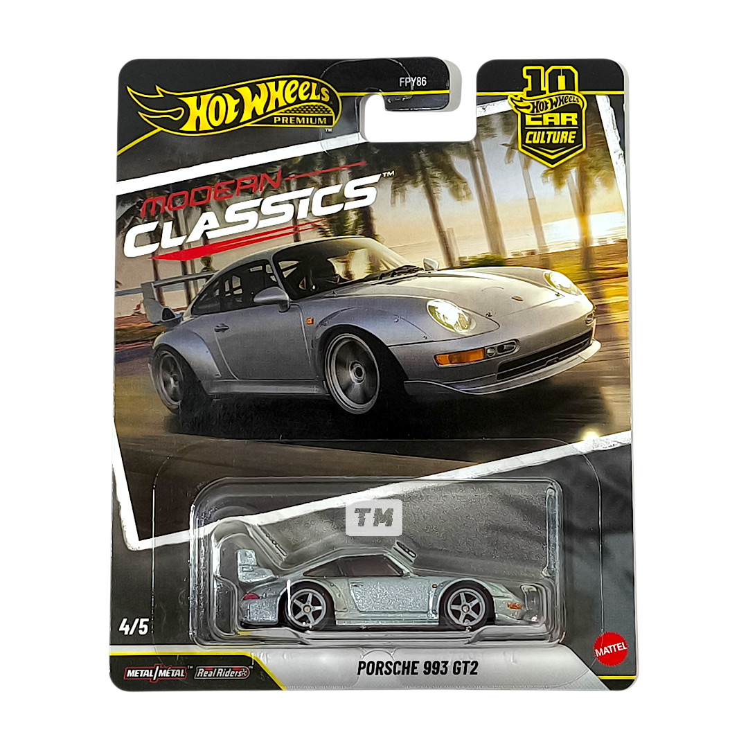 Hot Wheels Porsche 993 GT2 Silver 2026 Car Culture Modern Classics 1/64 Diecast