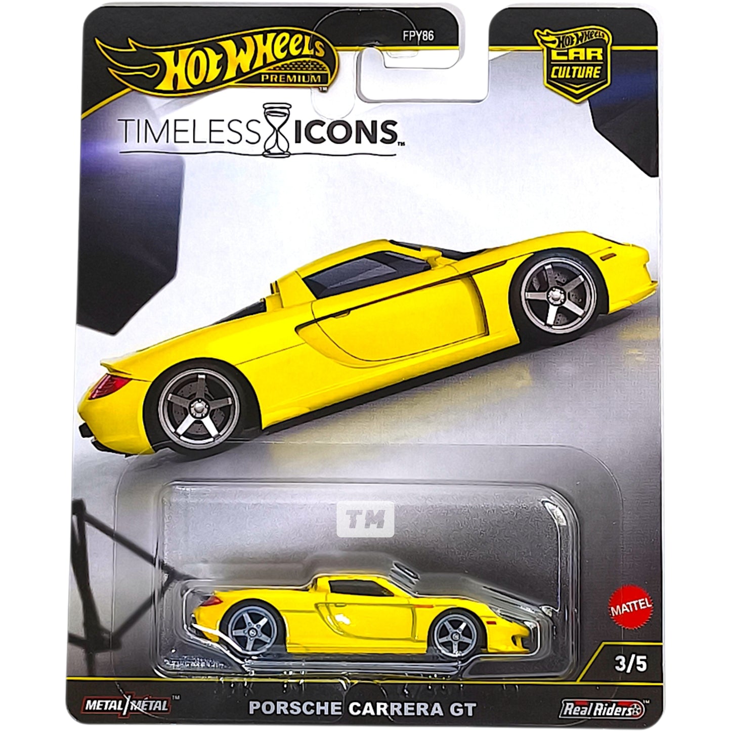Hot Wheels Porsche Carrera GT Fayence Yellow 2025 Car Culture Timeless Icons 1/64 Diecast