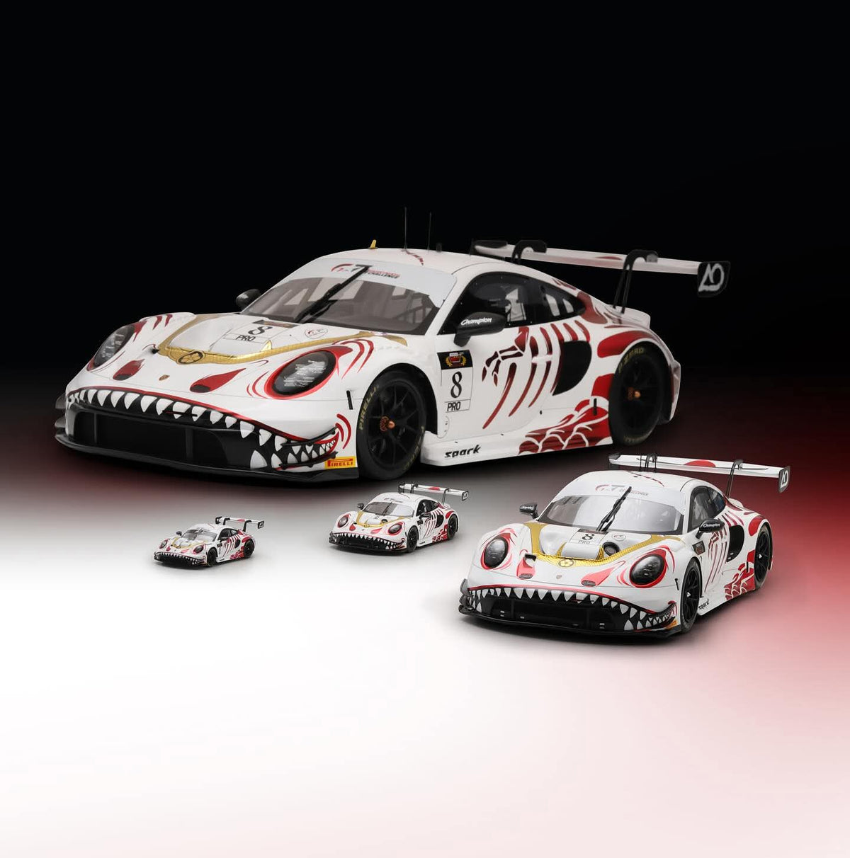 [PRE-ORDER] SPARK Porsche GT3 R No.8 AO Racing Winner Suzuka 1000km 2026 w Pit Board 64SP089 1/64 Diecast