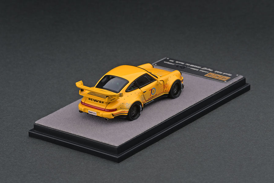 PGM Porsche RWB 964 70th Yellow PGM-640003 1/64 Diecast