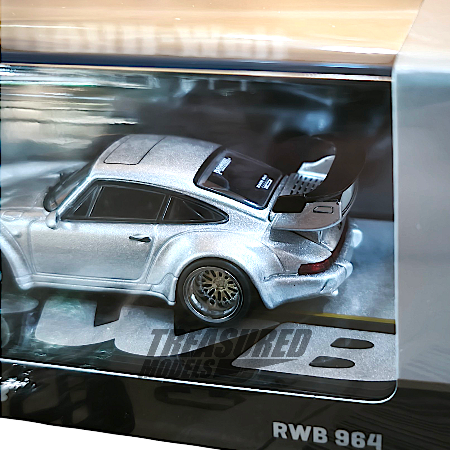 Tarmac Works Porsche RWB 964 Silver T64-037-SL 1/64 Diecast