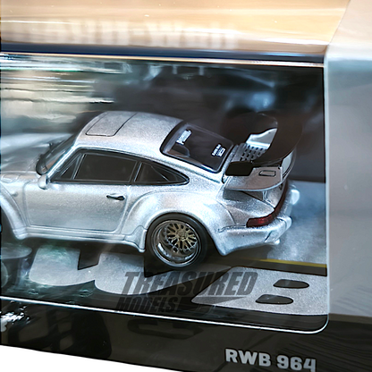 Tarmac Works Porsche RWB 964 Silver T64-037-SL 1/64 Diecast