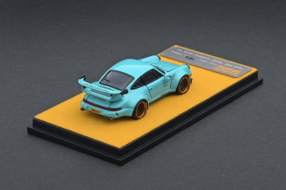 PGM Porsche RWB 964 Tiffany Blue PGM-640001 1/64 Diecast