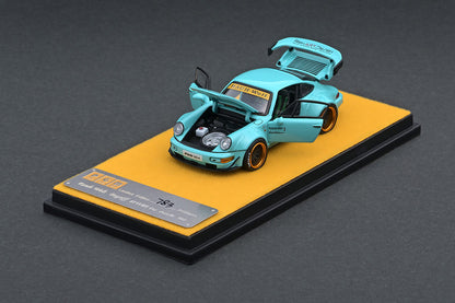 PGM Porsche RWB 964 Tiffany Blue PGM-640001 1/64 Diecast