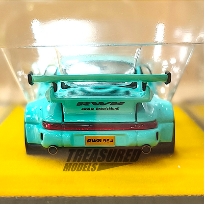 PGM Porsche RWB 964 Tiffany Blue PGM-640001 1/64 Diecast