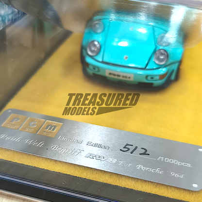 PGM Porsche RWB 964 Tiffany Blue PGM-640001 1/64 Diecast