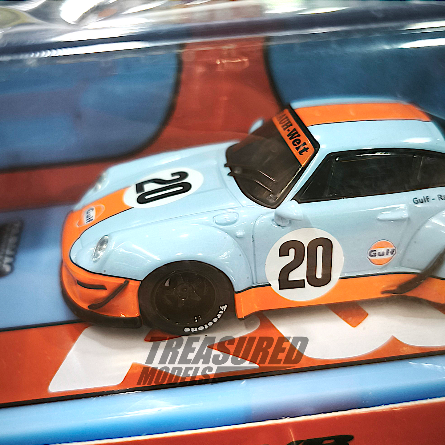 Tarmac Works Porsche RWB 993 Gulf Special Edition 1/64 Diecast