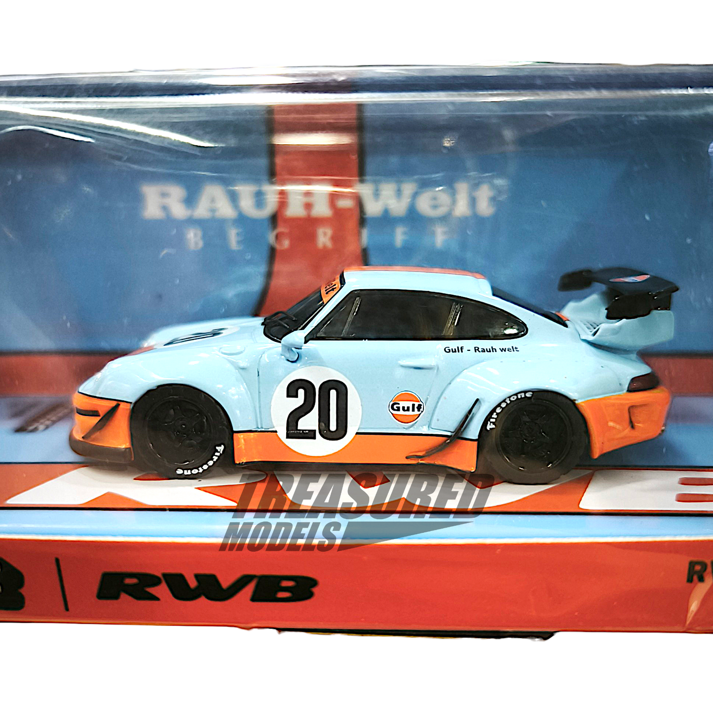 Tarmac Works Porsche RWB 993 Gulf Special Edition 1/64 Diecast