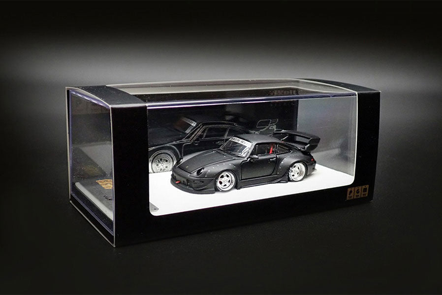 PGM Porsche RWB 993 Matte Black PGM-640312 1/64 Diecast