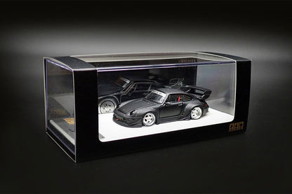 PGM Porsche RWB 993 Matte Black PGM-640312 1/64 Diecast