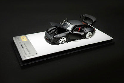 PGM Porsche RWB 993 Matte Black PGM-640312 1/64 Diecast