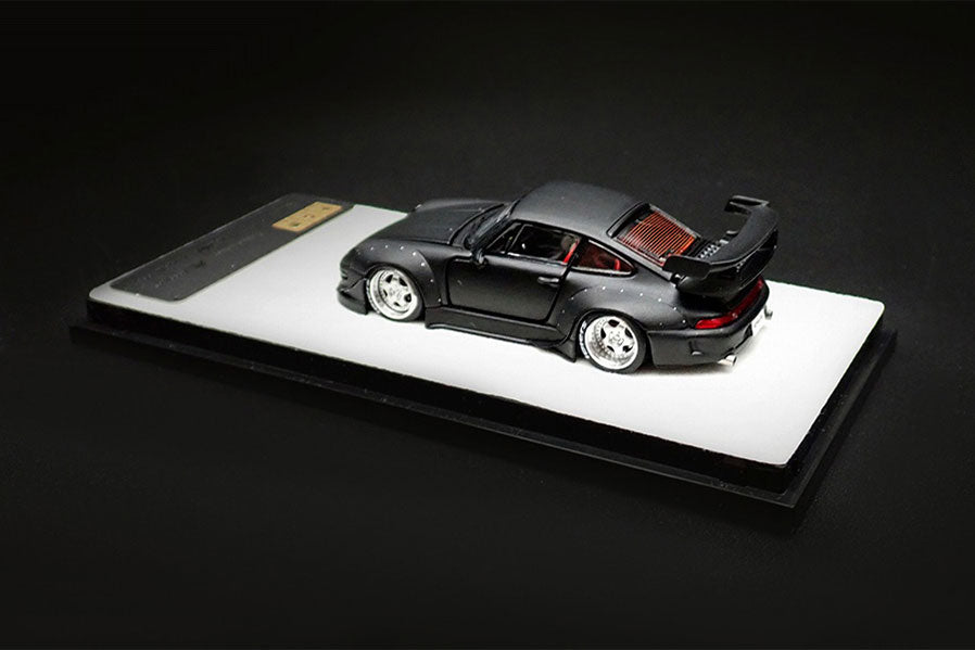 PGM Porsche RWB 993 Matte Black PGM-640312 1/64 Diecast