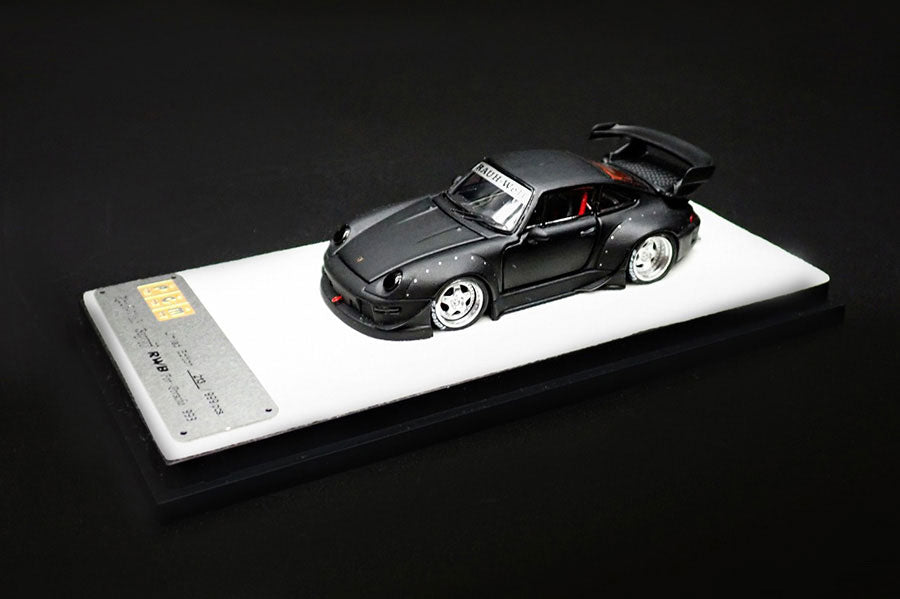 PGM Porsche RWB 993 Matte Black PGM-640312 1/64 Diecast