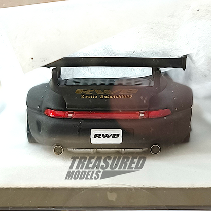 PGM Porsche RWB 993 Matte Black PGM-640312 1/64 Diecast