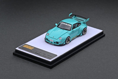 PGM Porsche RWB 993 Tiffany Blue PGM-640301 1/64 Diecast