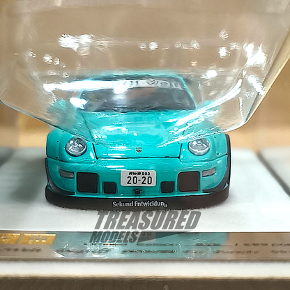 PGM Porsche RWB 993 Tiffany Blue PGM-640301 1/64 Diecast