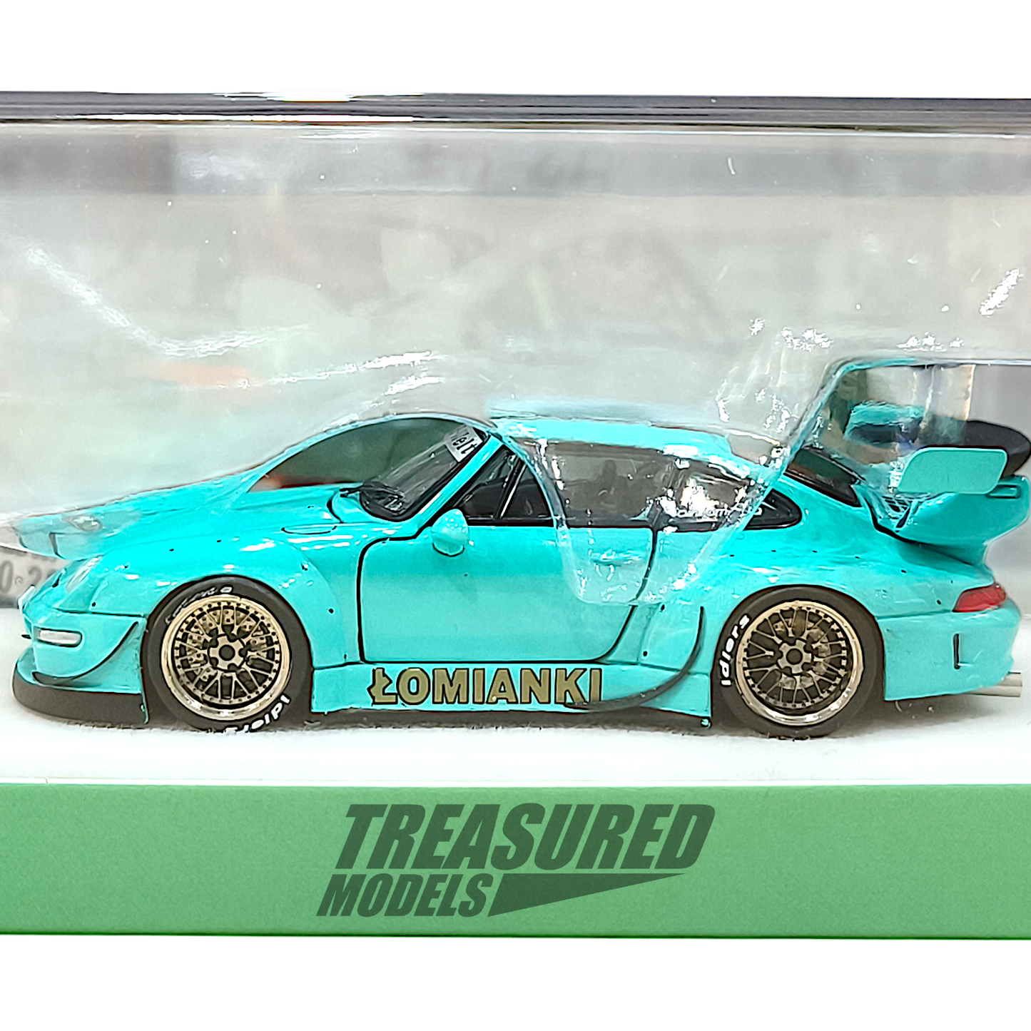 PGM Porsche RWB 993 Tiffany Blue PGM-640301 1/64 Diecast