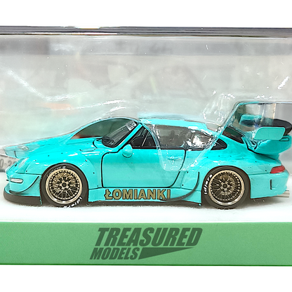 PGM Porsche RWB 993 Tiffany Blue PGM-640301 1/64 Diecast