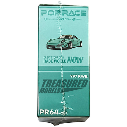 Pop Race Porsche RWB 997 Tiffany Blue PR640237 1/64 Diecast