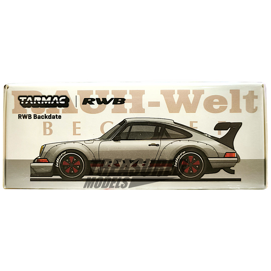 Tarmac Works Porsche RWB Backdate Silver Taiwan Special Edition T64-046-SL 1/64 Diecast