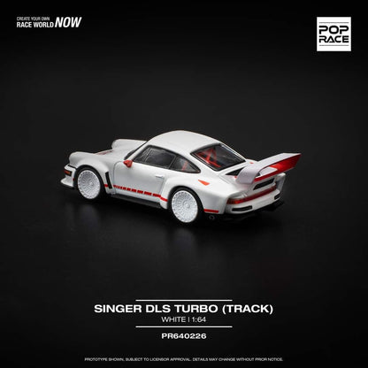 Pop Race Porsche Singer DLS Turbo White PR640226 1/64 Diecast