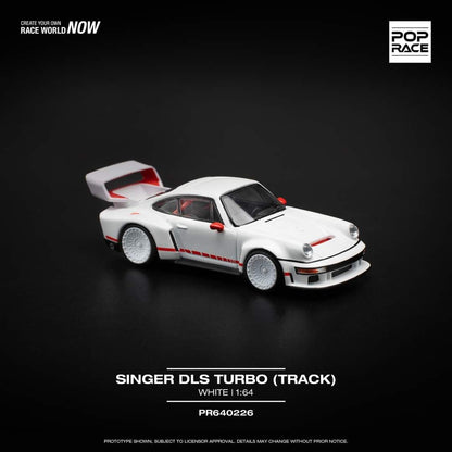 Pop Race Porsche Singer DLS Turbo White PR640226 1/64 Diecast