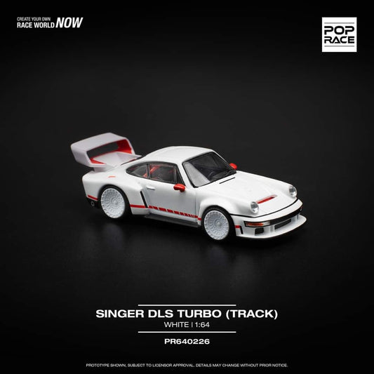 Pop Race Porsche Singer DLS Turbo White PR640226 1/64 Diecast