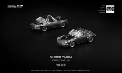 *Pre-Order* Pop Race Porsche Singer Targa Dark Chrome PRDC001 1/64 Diecast