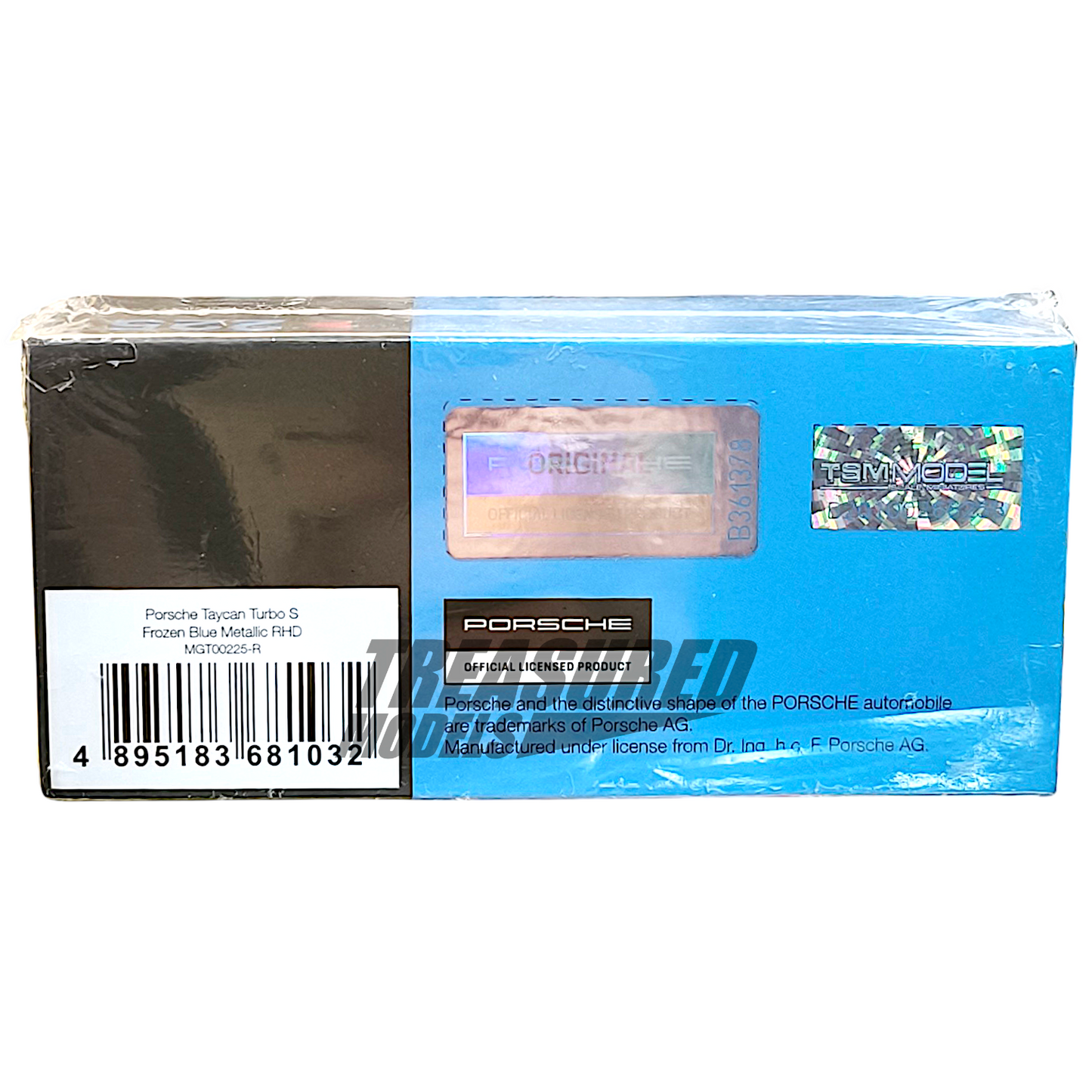 Mini GT Porsche Taycan Turbo S Frozen Blue Metallic MGT00225 1/64 Diecast