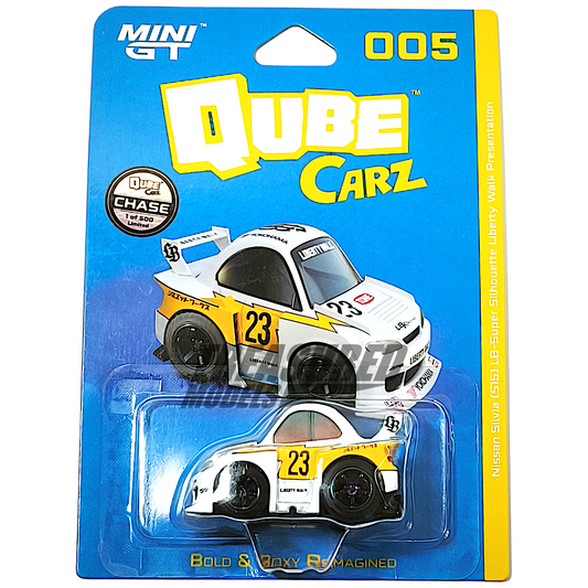 Qube Carz CHASE Nissan LB-Super Silhouette S15 SILVIA Liberty Walk Presentation QZ00501 1/64 Diecast