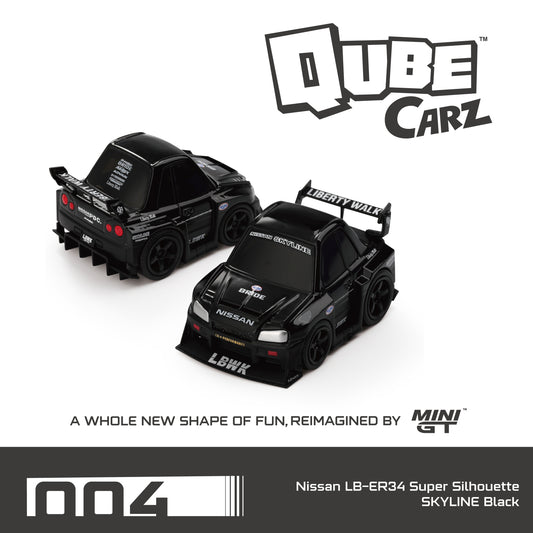 Qube Carz Nissan LB-ER34 Super Silhouette SKYLINE Black QZ00401
