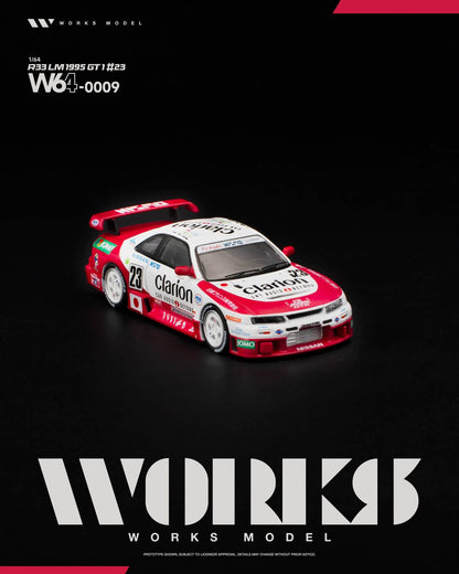 [Pre-Order] Works Model R33 LM 1995 GT1 #23 W640009 1/64 Diecast