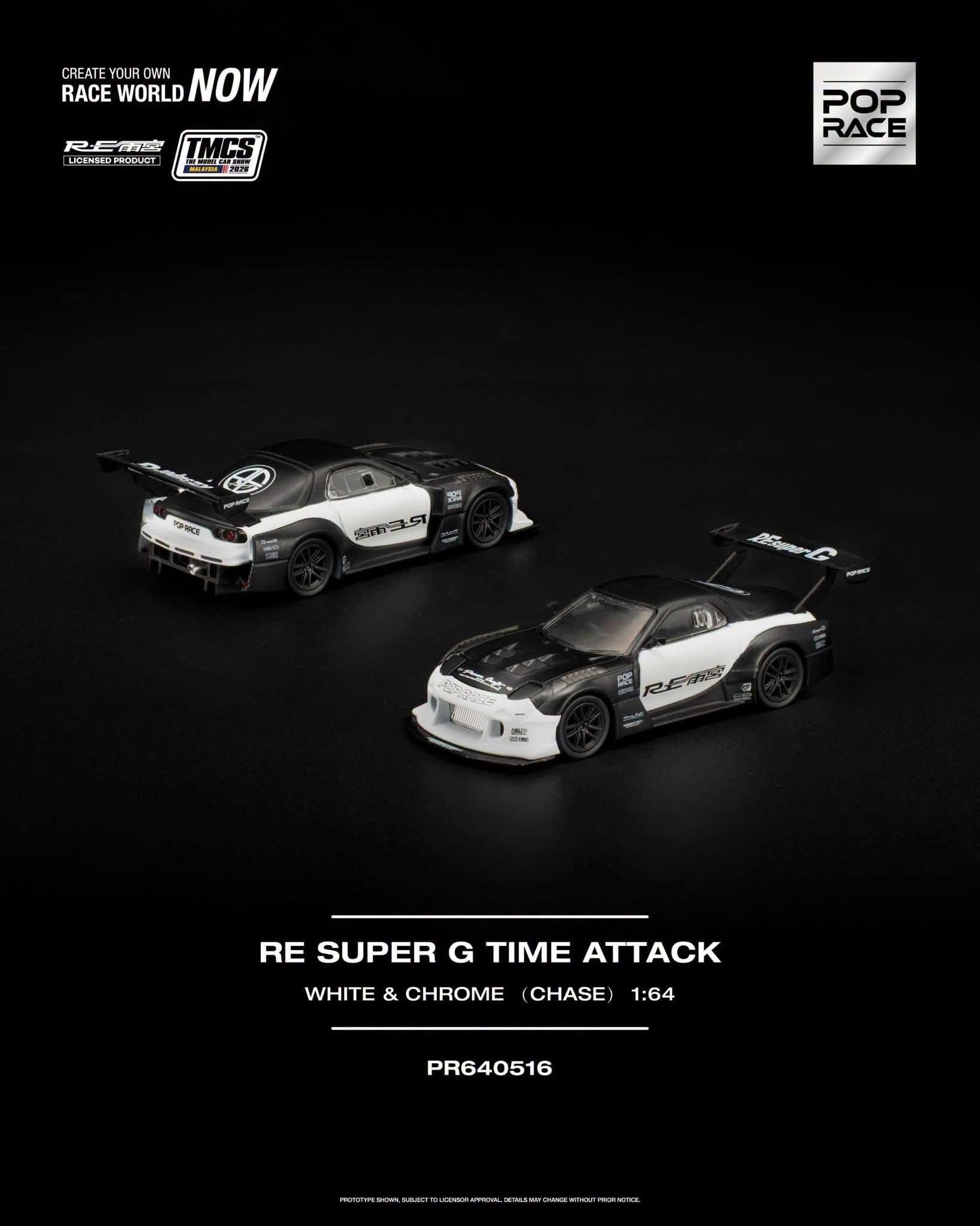 Pop Race RE Super G Time Attack White & Black TMCS 2026 PR640516 1