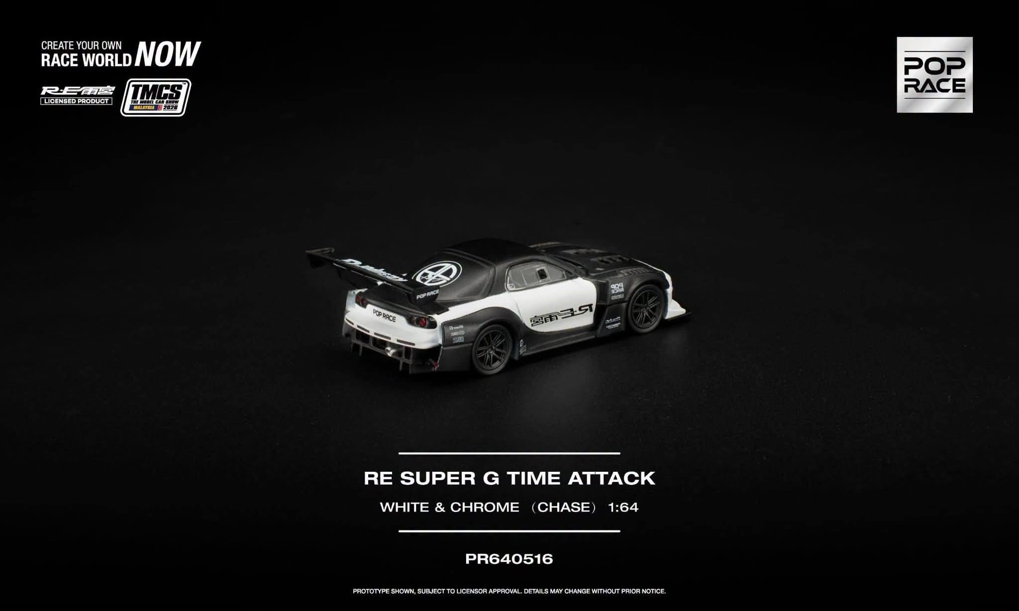 Pop Race RE Super G Time Attack White & Black TMCS 2026 PR640516 1