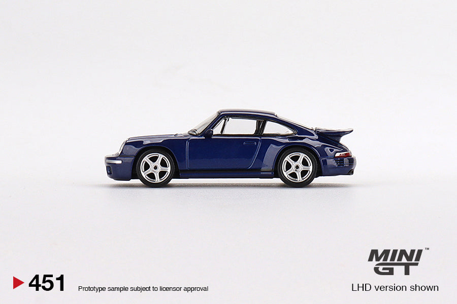Mini GT RUF CTR Anniversary Dark Blue Blister Packaging MGT00451-BL 1/64 Diecast