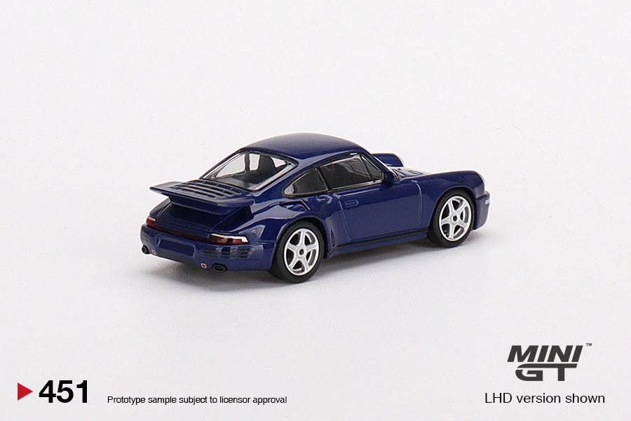 Mini GT RUF CTR Anniversary Dark Blue Blister Packaging MGT00451-BL 1/64 Diecast
