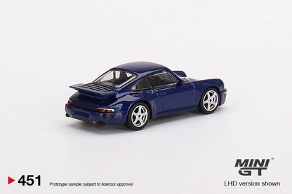 Mini GT RUF CTR Anniversary Dark Blue Blister Packaging MGT00451-BL 1/64 Diecast