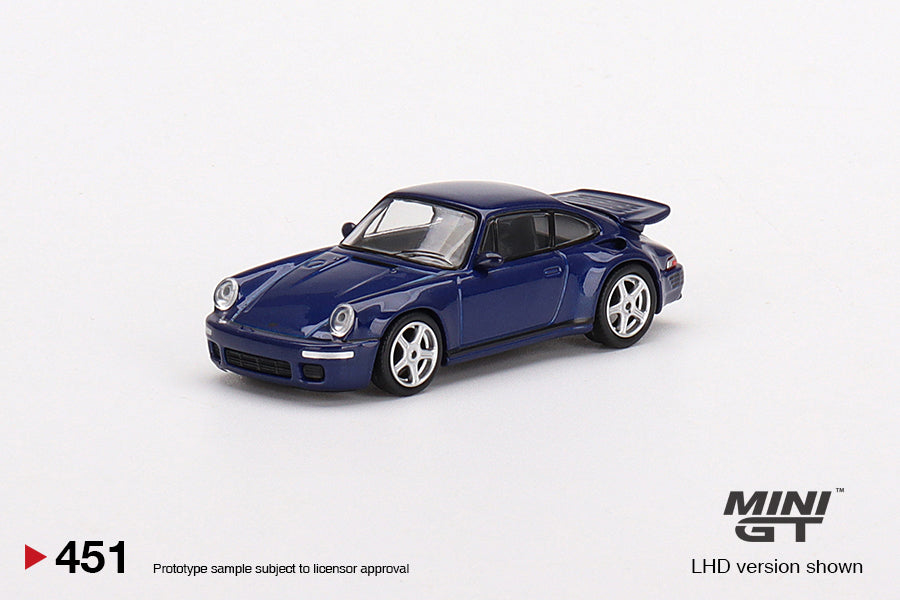 Mini GT RUF CTR Anniversary Dark Blue Blister Packaging MGT00451-BL 1/64 Diecast