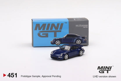 Mini GT RUF CTR Anniversary Dark Blue Blister Packaging MGT00451-BL 1/64 Diecast