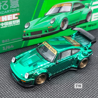 CHASE! Pop Race RWB 930 Chrome Green HEC 2026 1/64 Diecast