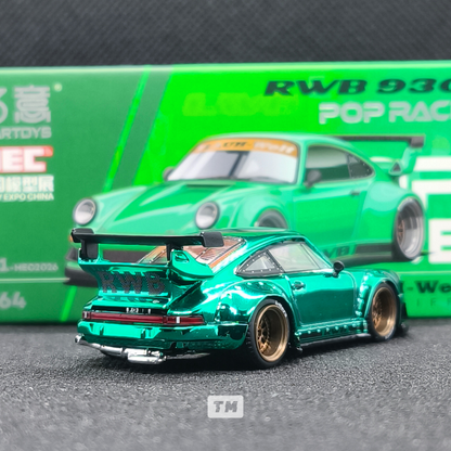 CHASE! Pop Race RWB 930 Chrome Green HEC 2026 1/64 Diecast