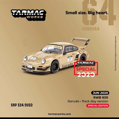 Tarmac Works RWB 930 Garuda - Track day version (2020 Indonesia Special Edition) T64-015-GA2 1/64 Diecast