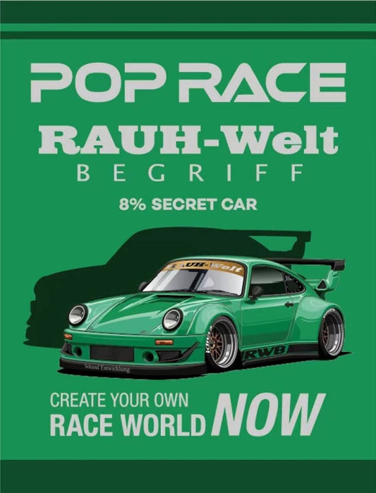 [HEC2026] Pop Race RWB 930 Green HEC 2026 1/64 Diecast