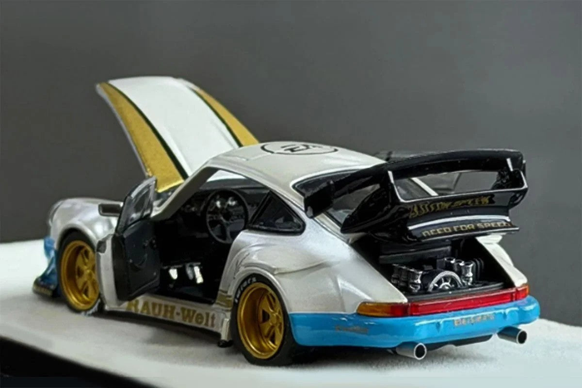 PGM RWB 930 Matte White Deluxe Version 1/64 Diecast