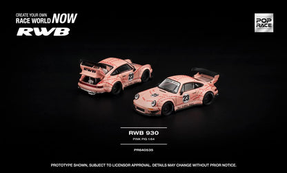[Pre-Order] Pop Race RWB 930 Pink Pig PR640535 1/64 Diecast