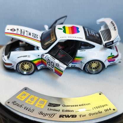 PGM RWB 964 Apple White Deluxe Edition PGM640010 1/64 Diecast